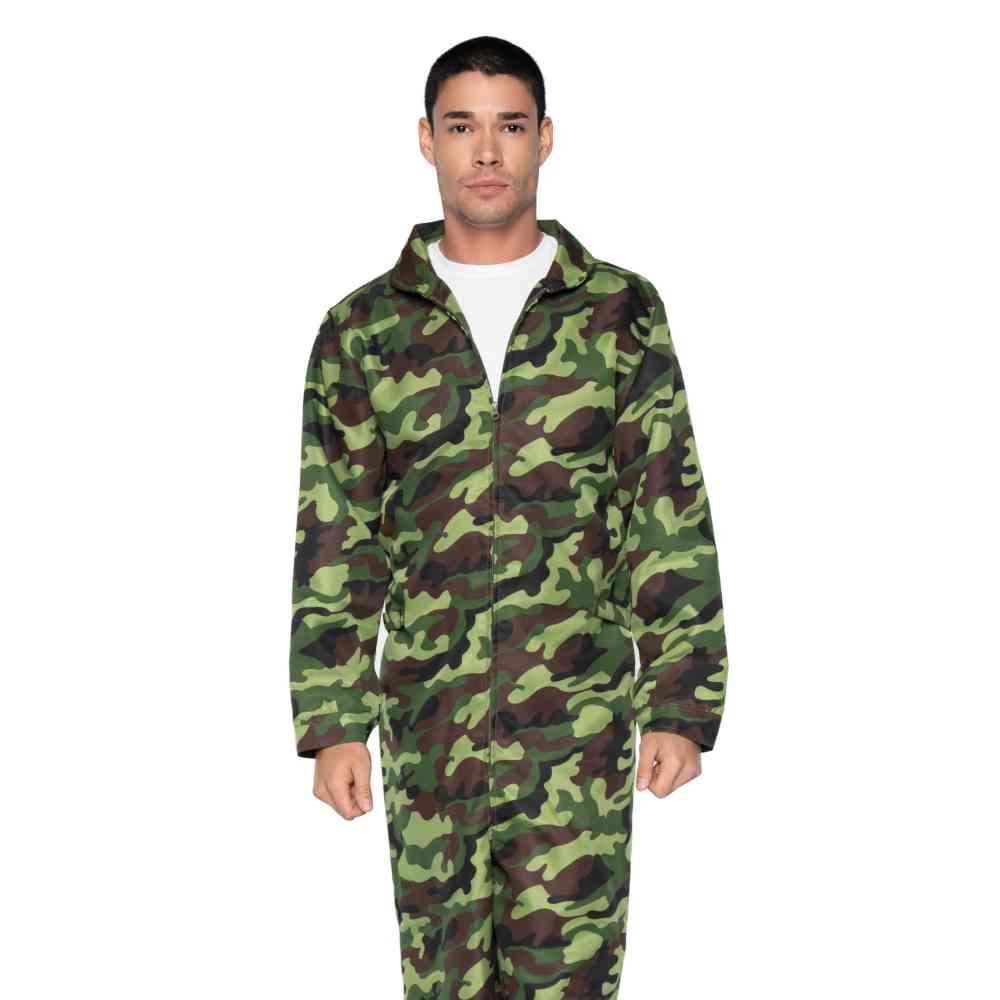 Leg Avenue - Camo Jumpsuit Kostuum - Groen